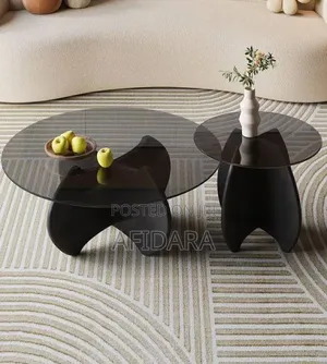2-Piece Centre Luxury Glass Top Design