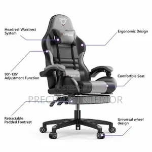 FURGLE Designer Home Studio Gaming Chair - Black White