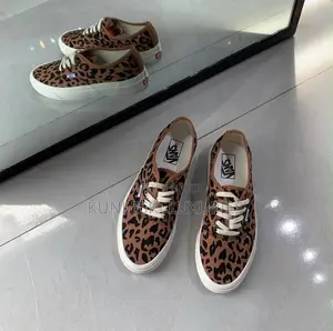 Original Vans Authentic 44 DX Anaheim Factory OG Leopard Print Sneaker