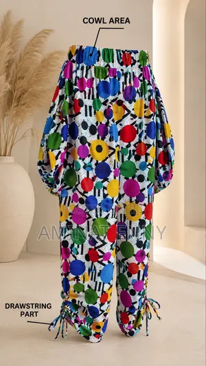 Ankara Cowl Pant