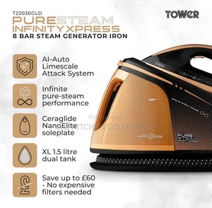 Tower Infinity Xpress 8 Bar Steam Generator Iron