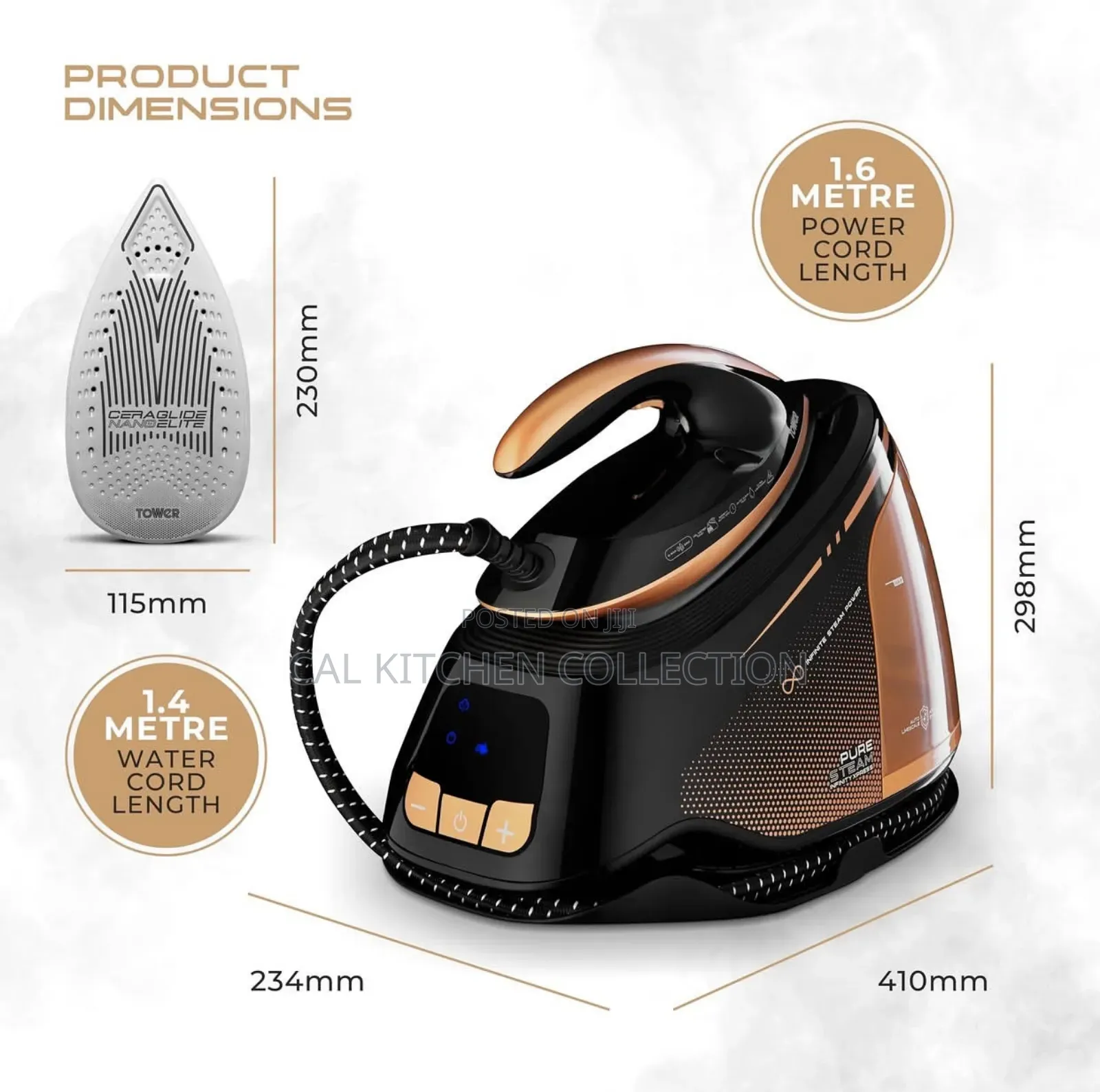 Tower Infinity Xpress 8 Bar Steam Generator Iron