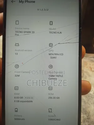 Tecno Spark 20 Pro 256 GB Black