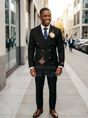 Shop Your Executive Black Double-Breasted Blazer Now