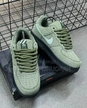 Nike Air Force 1 Low Sneakers- Olive Green | Brand New