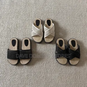Woven Espadrille Styled Slides