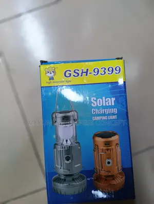Solar Charging Camping Light With Fan