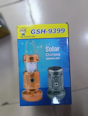 Solar Charging Camping Light With Fan