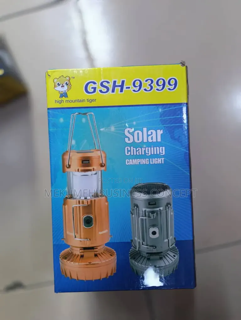 Solar Charging Camping Light With Fan