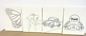 Pre-Drawn Canvas for Painting – Various Designs