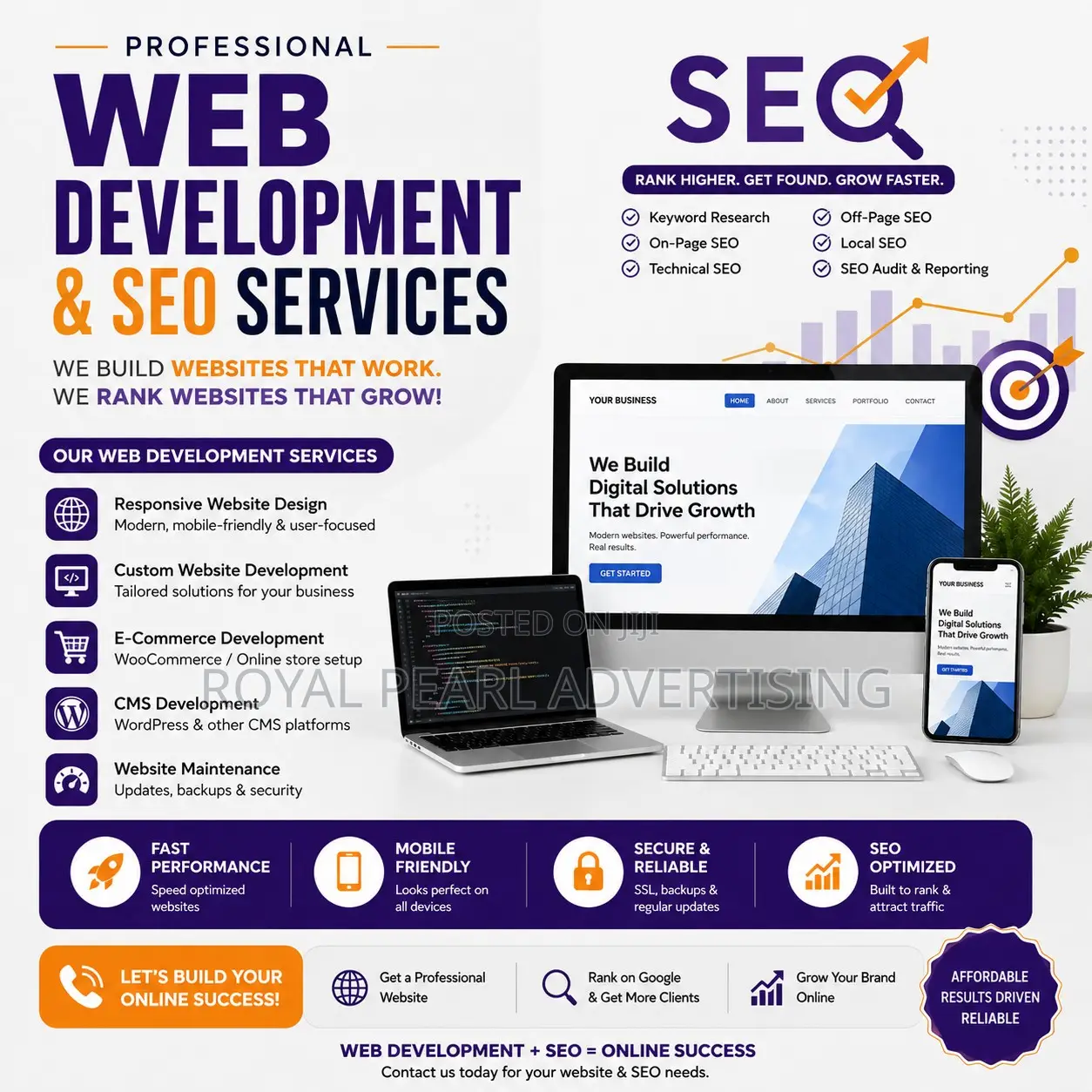 Professional Website Development SEO Services for Businesses