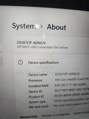 Laptop HP Envy 15 8GB Intel Core i7 SSD 256GB