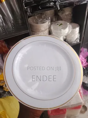Disposable Plastic Plate by 6piec