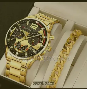 Gold Plated ENEVA Stainless Steel Watch