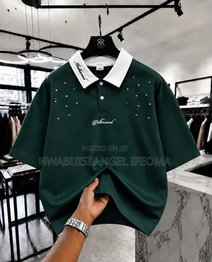 Bittersweet Oversized Studded Polo Shirt