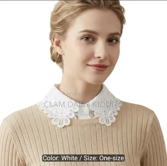 Floral Chiffon Detachable Collar