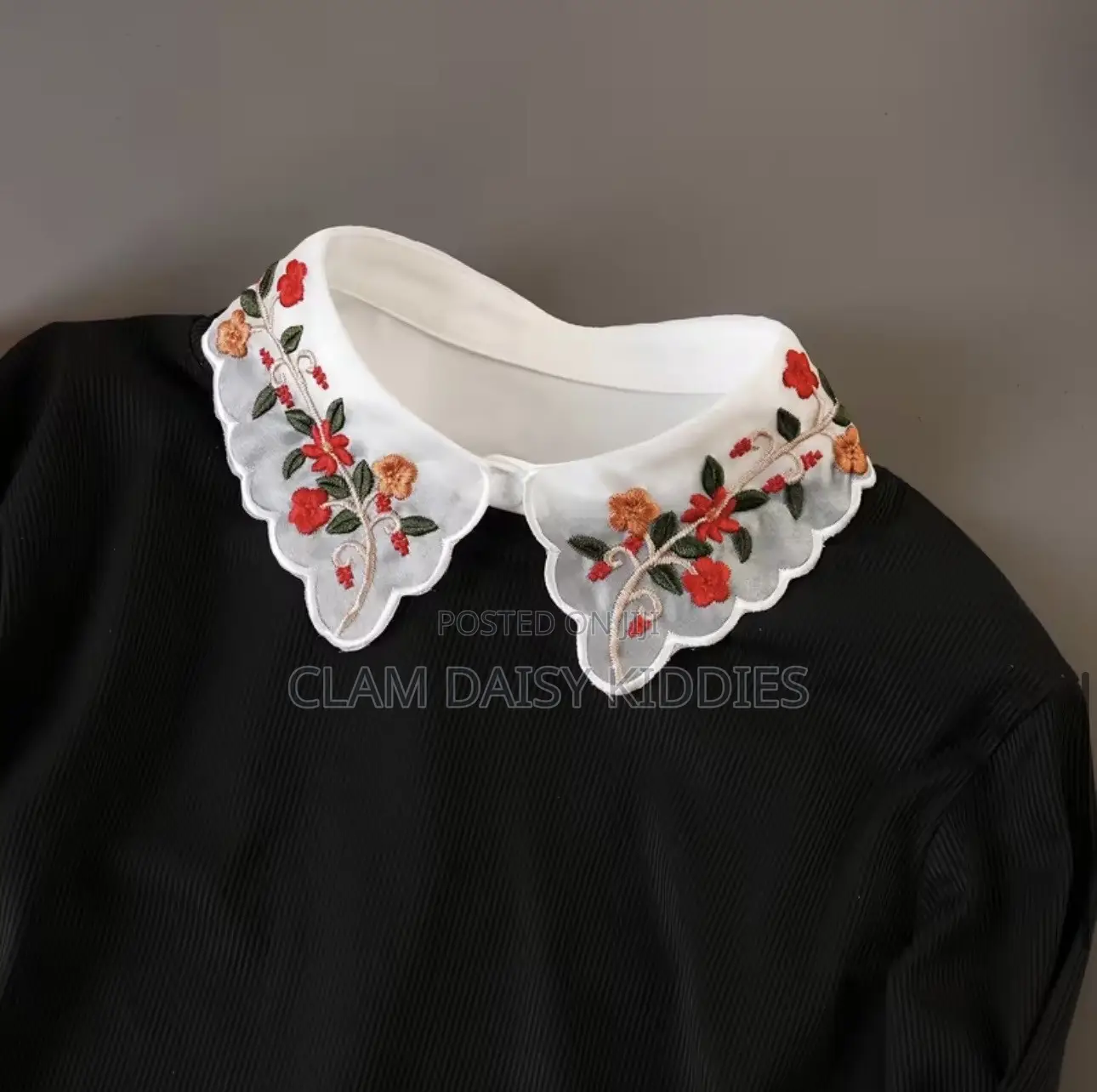 Floral Chiffon Detachable Collar