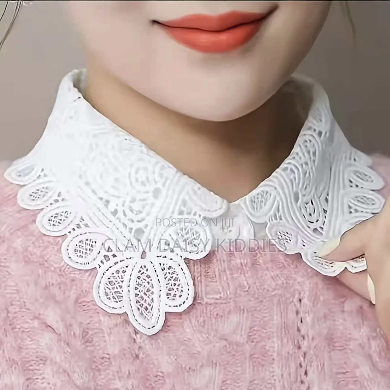 Floral Chiffon Detachable Collar