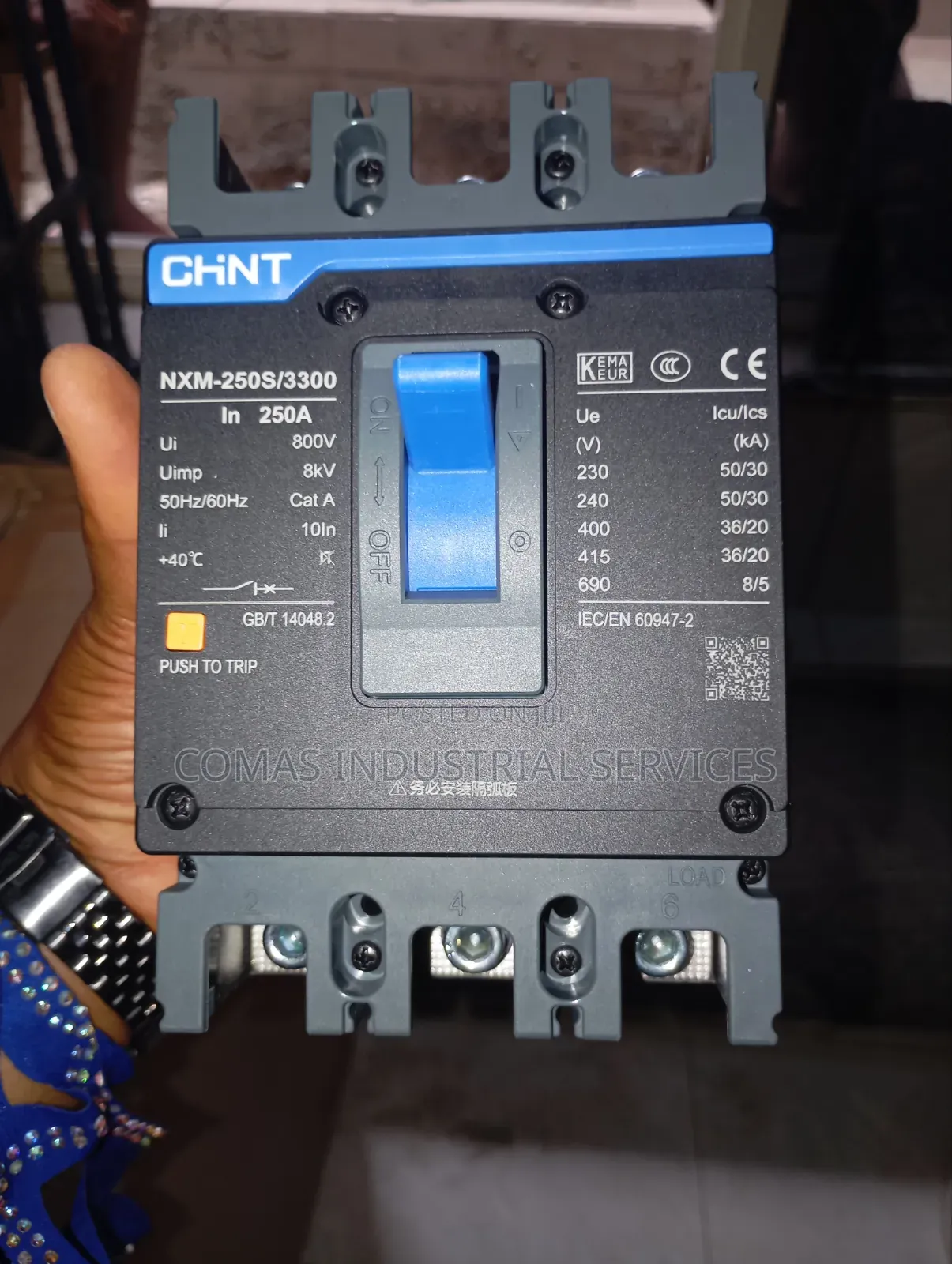 CHINT NXM-250S / 3300 250A 3 Pole McCb Original