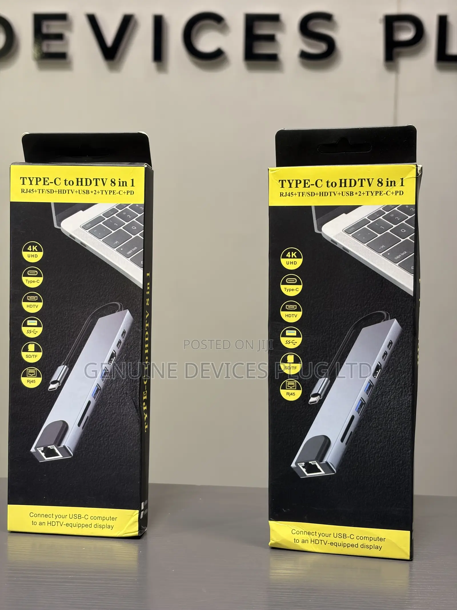 USB C Hub 8-in-1: Dual 60Hz/ Display, 100W PD - Thunderbolt