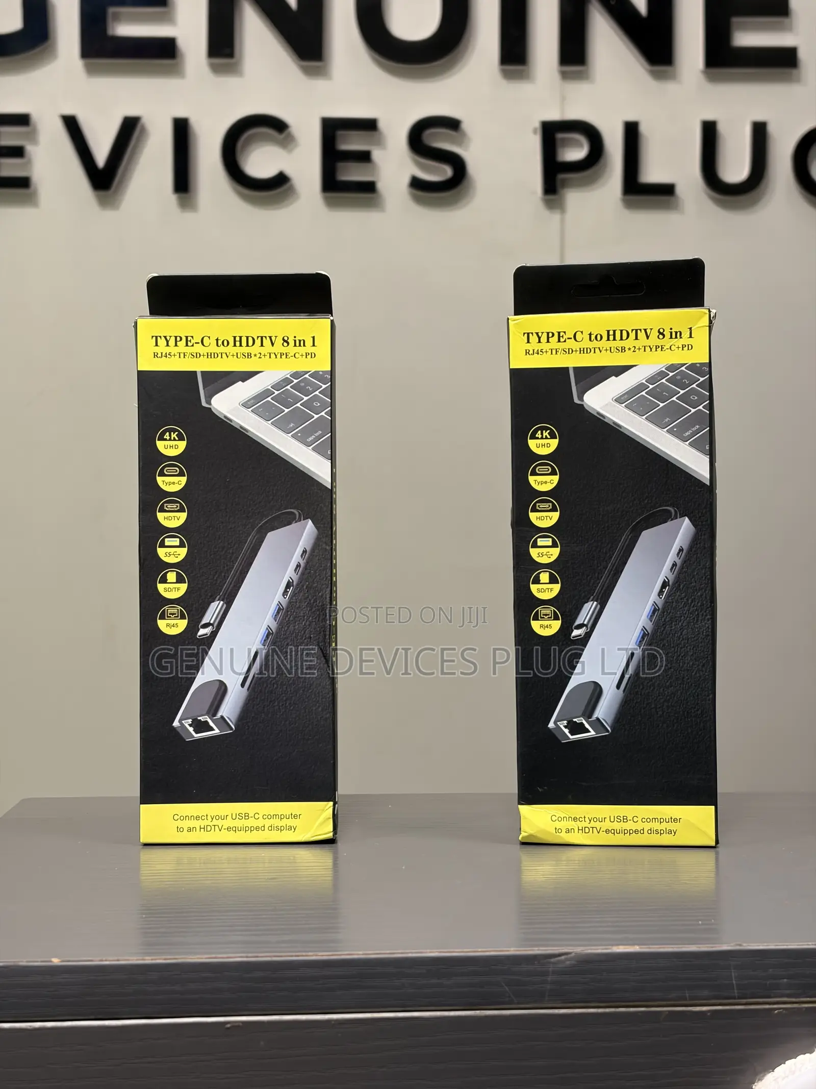 USB C Hub 8-in-1: Dual 60Hz/ Display, 100W PD - Thunderbolt