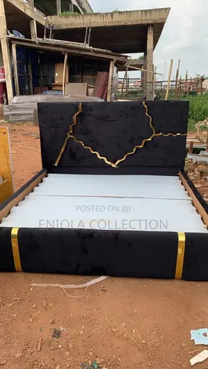 Luxury Black Velvet Bed Frame 6*6