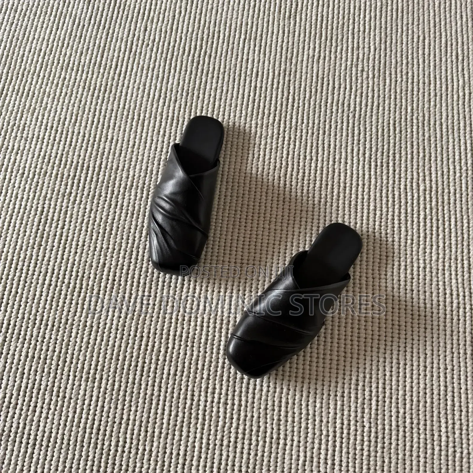 C-Sole Pleated Stud Mules