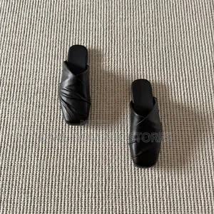 C-Sole Pleated Stud Mules