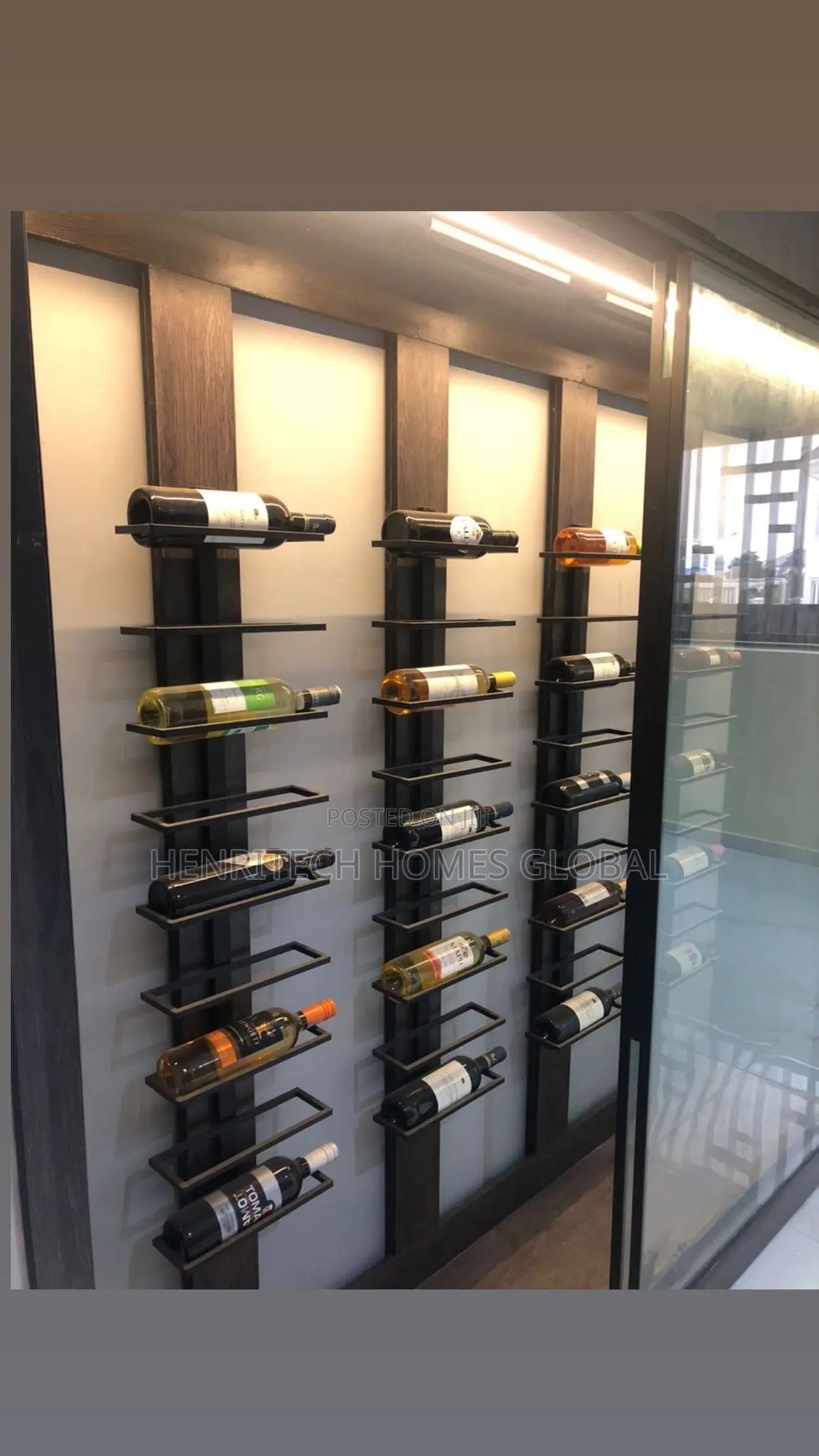 9-Step Wine Bottle Rack – Space-Saving Kitchen Wine Bar Storage