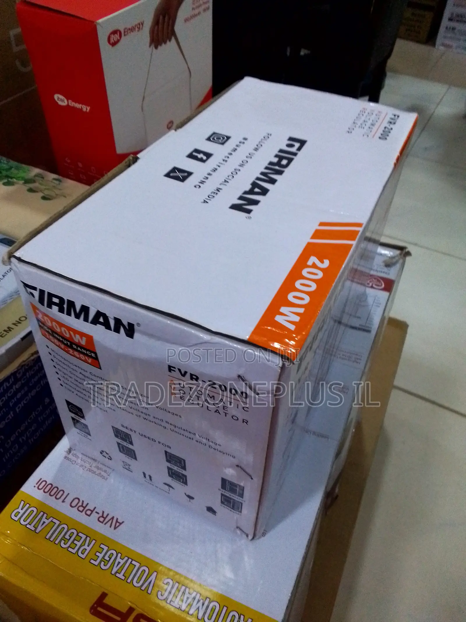 FIRMAN FVR-2000 Wide Range Voltage Regulator – With a 100V–260V Input
