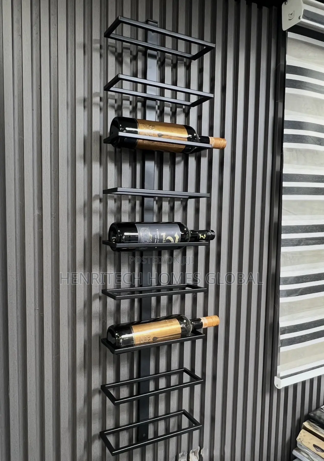9-Step Wine Bottle Rack – Space-Saving Kitchen Wine Bar Storage