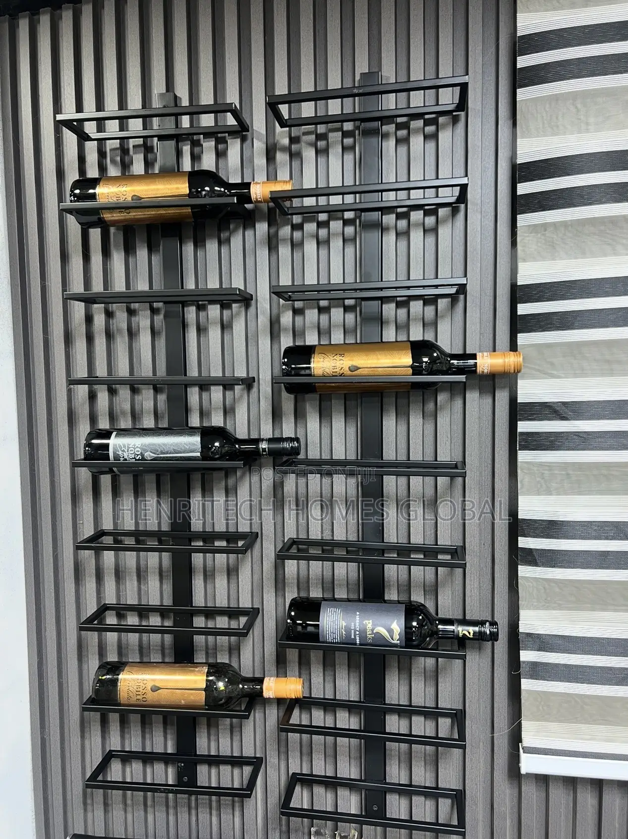 9-Step Wine Bottle Rack – Space-Saving Kitchen Wine Bar Storage