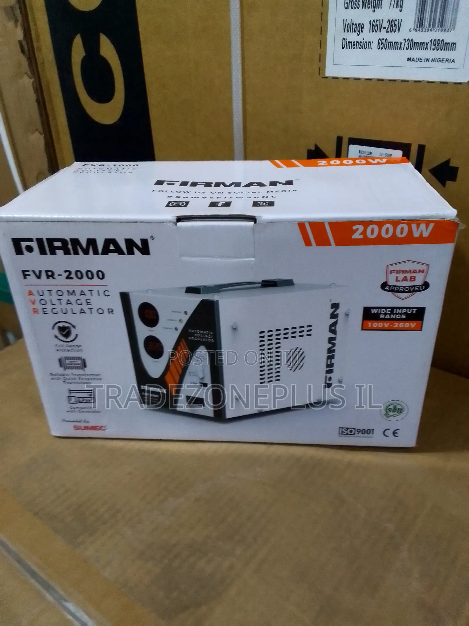 FIRMAN 2KW Automatic Voltage Regulator – Its Automatic Operation Takes