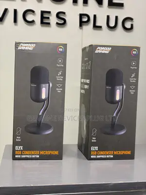Porodo Gaming Elyx RGB Condenser Microphone Noise Surppress Button