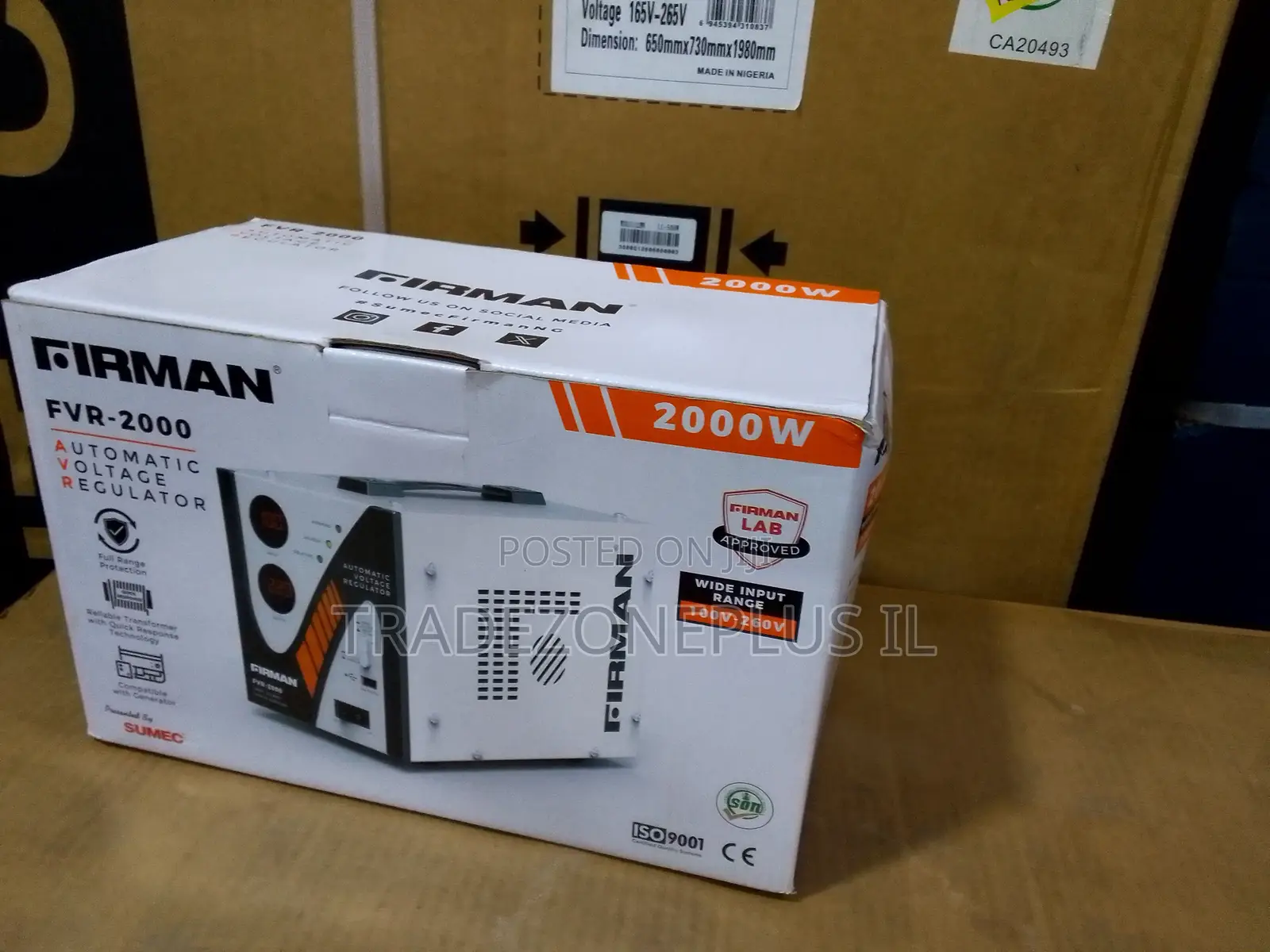 FIRMAN 2000W Voltage Stabilization Unit – Helps Create a More Consiste