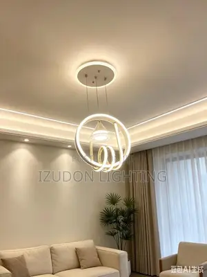 Nordic Gold Ring LED Chandelier