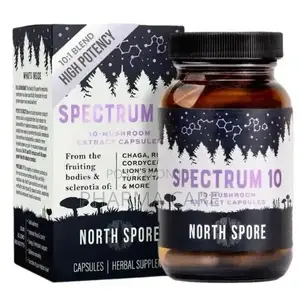 Organic Spectrum 10 Mushroom Capsules High Potency 60 Capsules