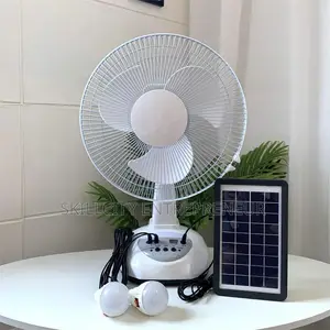 12-Inches Rechargeable Solar Fan