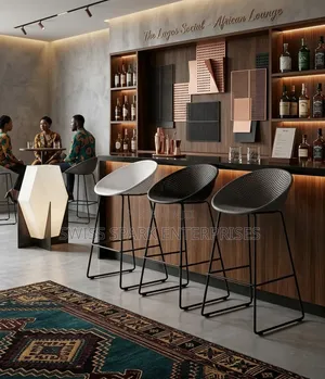 Modern Perforated Counter Bar Stool