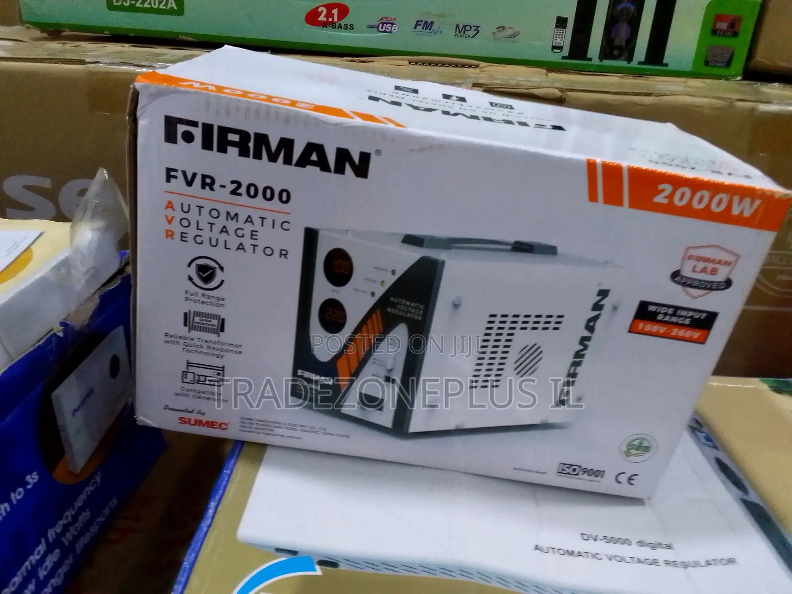FIRMAN 2KW Automatic Electrical Regulator – Keep Voltage Variations Fr