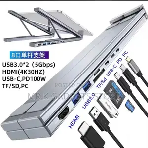 7-in-1 USB-C Docking Station Laptop Stand