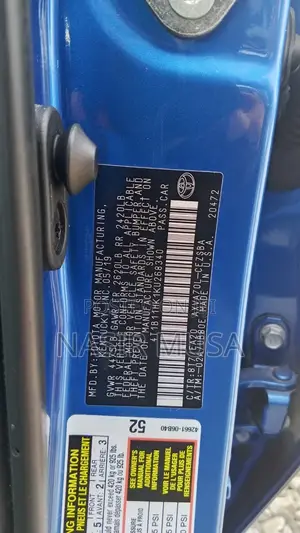 Toyota Camry 2019 Blue