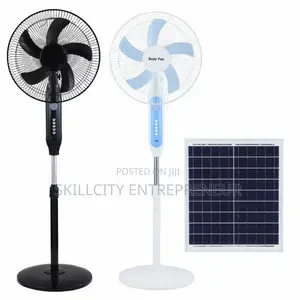 Solar Rechargeable Standing Fan