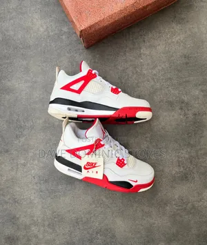 Original Nike Air Jordan 4 Retro Fire Red X Bike