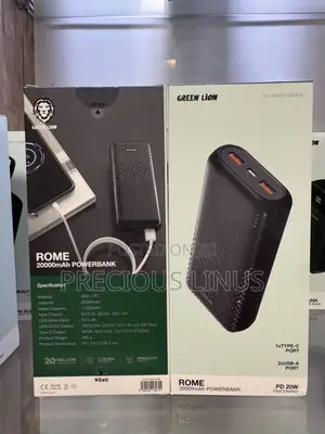 20,000 Green Lion Rome Power Bank