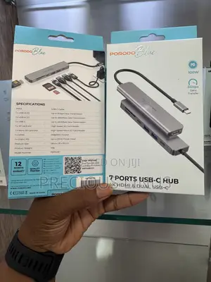 7 N 1 Porodo USB Hub Available