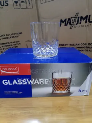 340ml 6pcs Deli Crystal Whiskey Glass Cup