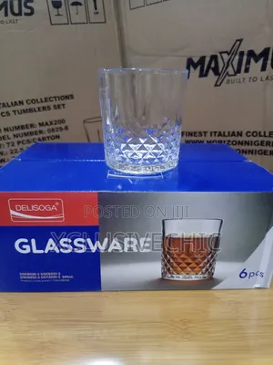 340ml 6pcs Deli Crystal Whiskey Glass Cup