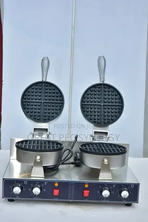 Double Plates Waffle Maker - Round