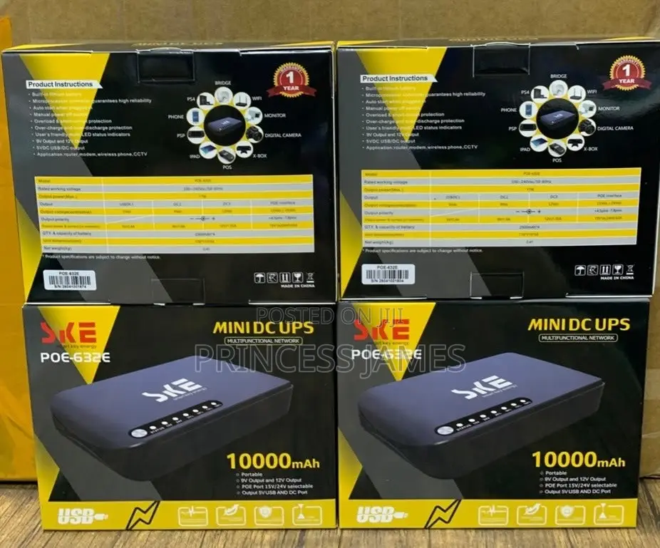 SKE Mini Dc Ups Router Power Bank 10000mah